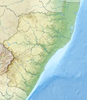 Map showing the location of Bluff Nature Reserve