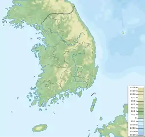 Hallasan is located in South Korea