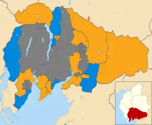 2011 results map