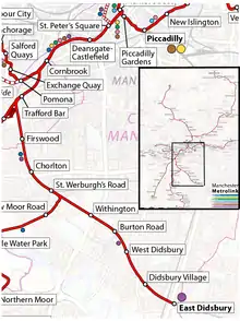 The Metrolink South Manchester Line