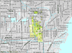 U.S. Census Bureau map showing city limits