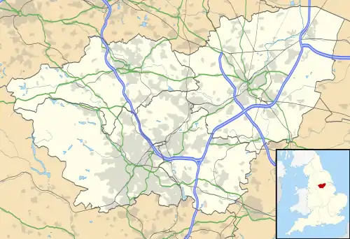 Hoyland is located in South Yorkshire