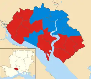 2011 results map