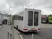 Southern Vectis O814D Vario minibus with rear wheelchair access in the UK in November 2011