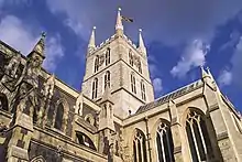 Southwark Cathedral, its southern counterpart