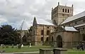 Central tower, north transept, north porch, and chapter house