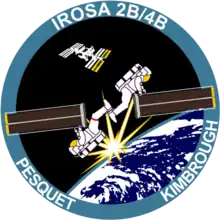 ISS iROSA 2B and 4B patch mission patch