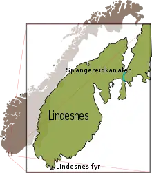 Map of the Spangereid area