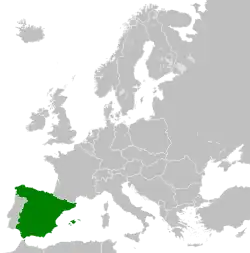 The Kingdom of Spain in 1975