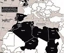 Map of Europe and North Africa