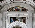 Spoleto, Chapel of the Sacrament, Annunciation by Pietro Labruzzi and Liborio Coccetti, c.1790