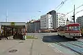 Entrance to Palmovka metro station