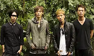 Spyair in September 2013Left to right: Momiken, Ike, UZ, Kenta