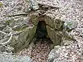 Closeup view of Boone's original burial spot.