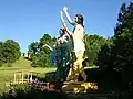 Statues of Chaitanya Mahaprabhu and Nityananda (Sri Sri Gaura Nitai) in June 2007.