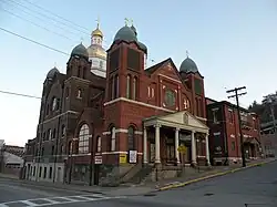 St. John the Baptist Ukrainian Catholic Church, built in 1895, at 109 South Carson Street.