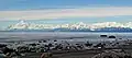 Saint Elias Mountains across Yakutat Bay.L→R: Mt. Saint Elias, Mt. Malaspina (center), Mt. Augusta, Mount Logan