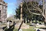 Churchyard cross in St Margaret's churchyard