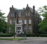 Parish rectory house next door to the church