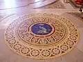 Detail of floor, Main Hall, St. George's Hall, Liverpool