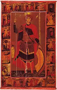 St. George and scenes of his life. Saint Catherine's Monastery, 13th century