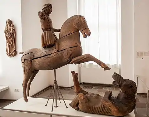 Wooden sculpture, c. 1500, Gottorf Castle