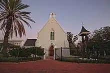 This church was built in 1859 in the Neo-Gothic style. It has very fine stained glass windows, the oldest of which dates back to 1841. Type of site: Church Current use: Church : Anglican.