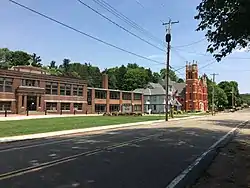 St. Joseph School, rectory, and church in 2018