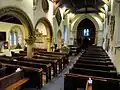 Looking down the nave from the east