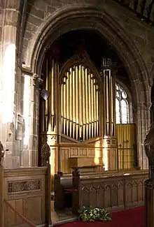 Organ in the chancel