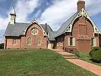 side view of church and sacristy