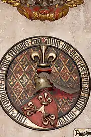 Bartolomäus Stromer's funeral shield in the Sebalduskirche (1437)