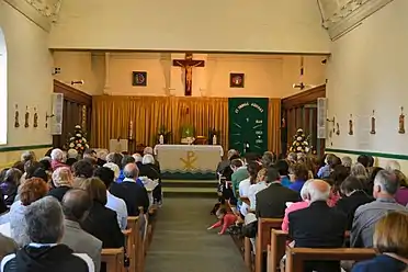 Interior view of the church