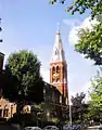 The spire, seen on Vassall Road