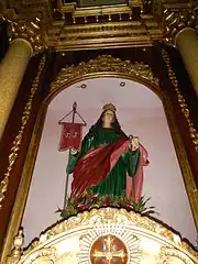 Venerated image of Saint Ursula in Binangonan, Rizal, Philippines.