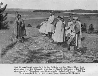 Staff of the 8th Army, First Battle of the Masurian Lakes.