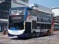 A Scania N230UD Alexander Dennis Enviro400 in Sheffield bus station in May 2012