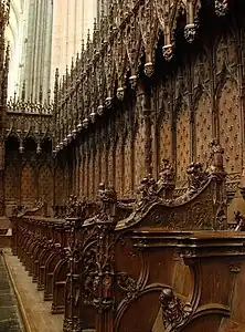 Choir stalls in Amiens Cathedral