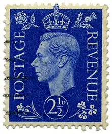 George VI 2+1⁄2d of 1937