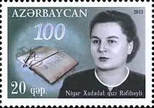 Nigar Rafibeyli, writer and the Chairman of the Writers' Union of Azerbaijan.