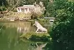 Doric Temple and Steps to Lakeside Pool