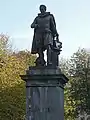 Statue of Simon Stevin by Eugène Simonis, on the Simon Stevinplein [nl] in Bruges