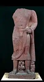 129 CEKanishka I:Kosambi Bodhisattva, inscribed "Year 2 of Kanishka" (129 CE).