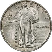 Standing Liberty quarter, 1924