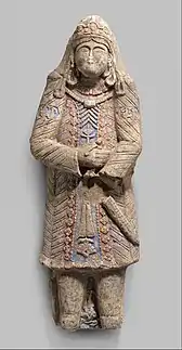 Princely figure related to the Seljuq sultan or one of his local vassals or successors, Seljuk period, Iran, late 12th–13th century.