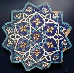 Tile from Khargird in Iran, mid 15th century