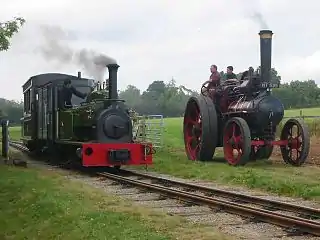 The private Statfold Barn Railway in England runs railway equipment with two different track gauges.