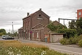 Former station building before renovations