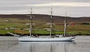 Statsraad Lehmkuhl arriving in Lerwick, Shetlands (2016)