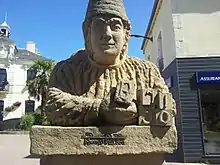 The statue of Jean Brito at Pipriac